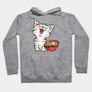 Happy Ramen Cat Hoodie